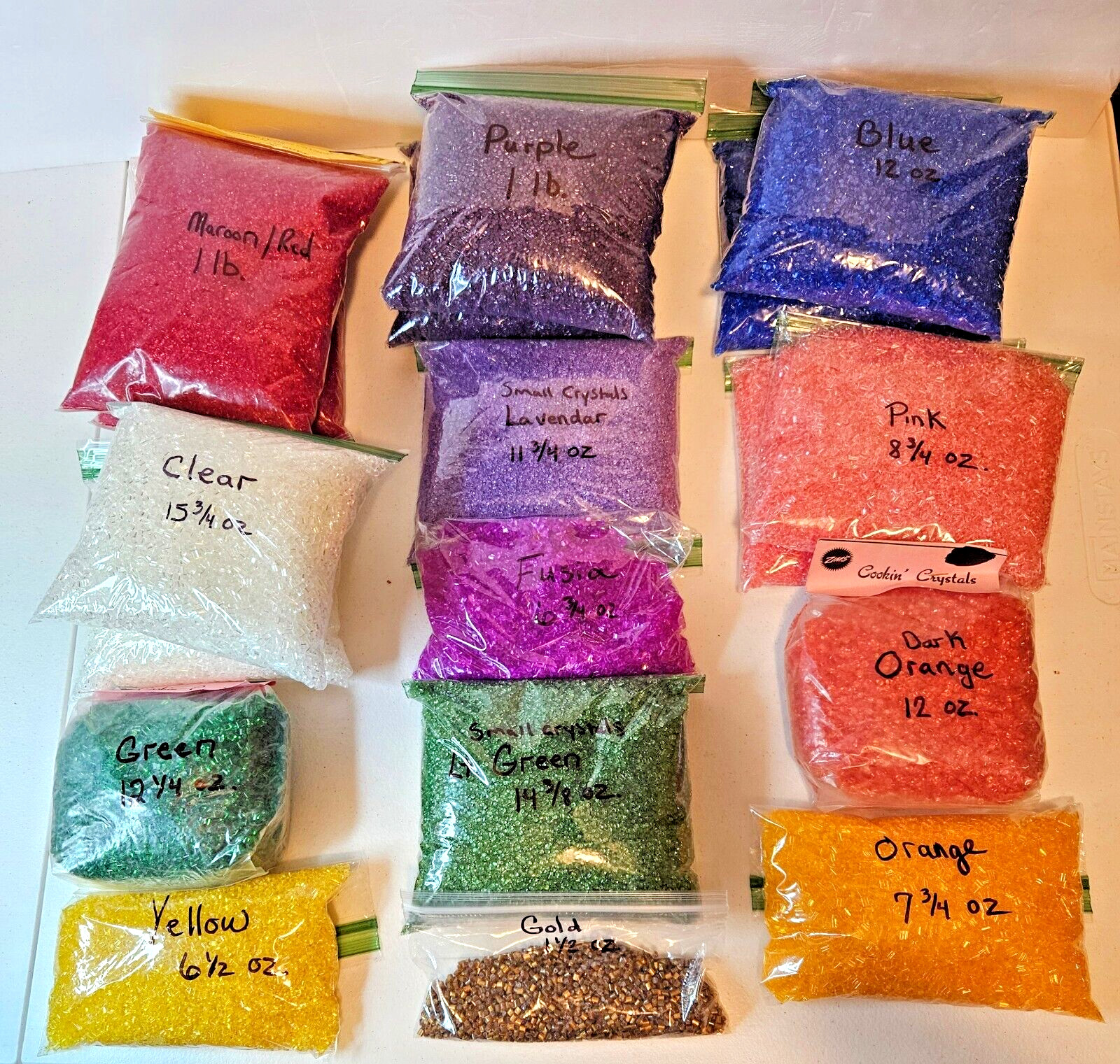 Vintage Arts Crafts Plastic Cooking Crystals ~  Various Colors & Weight ~ U Pick