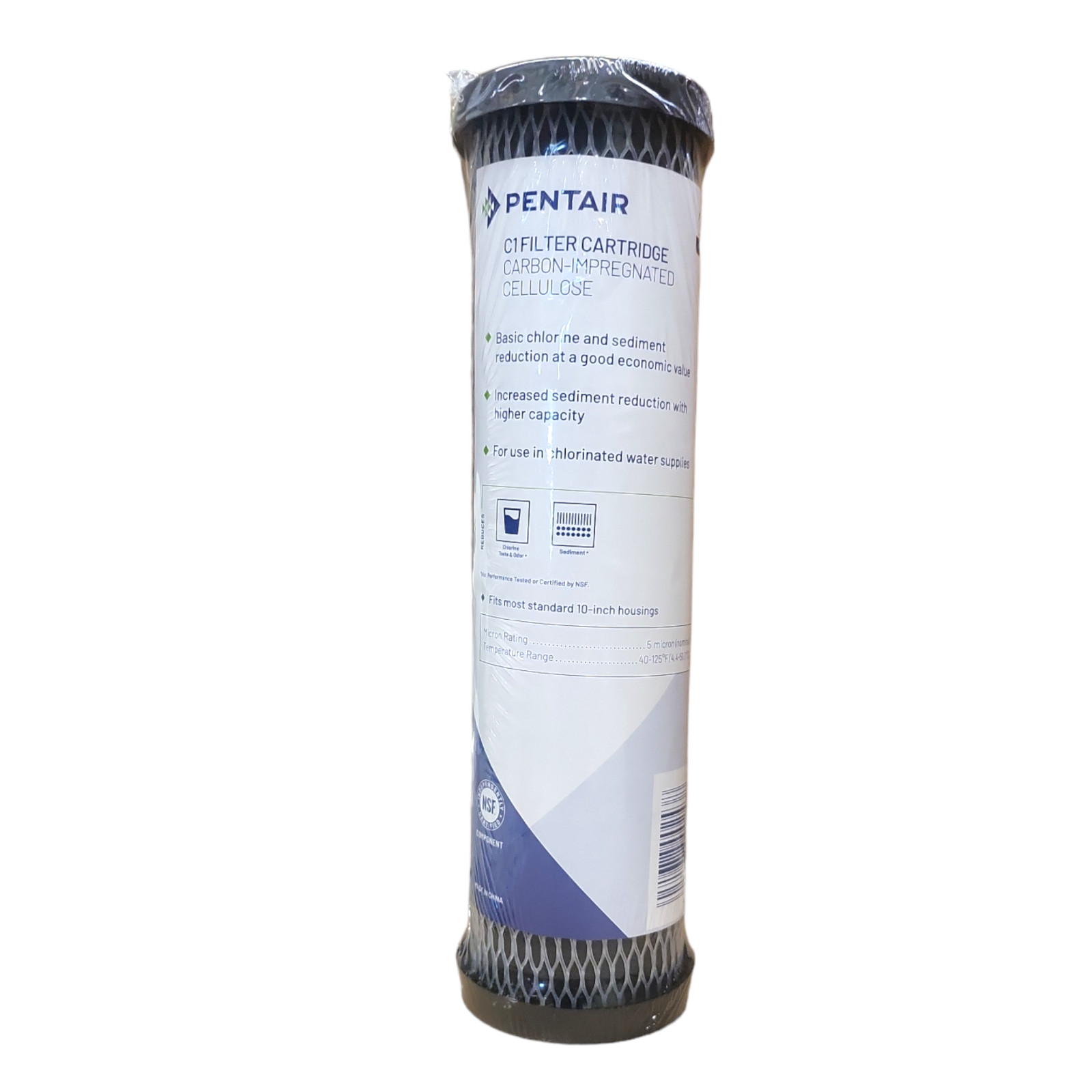 Pentek C1 / 155002-43 Carbon Impregnated Cellulose Filter 2.5"x10" 5 Micron
