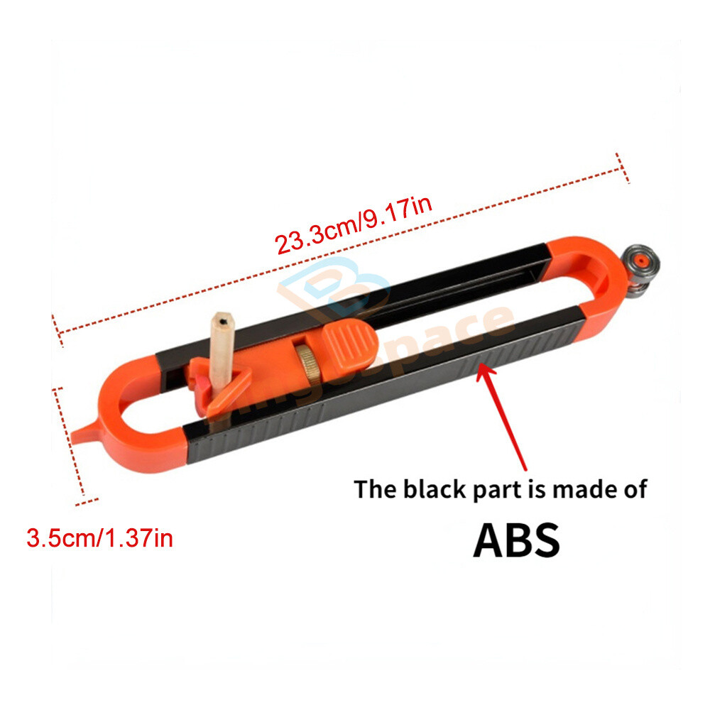 Profile Scribing Ruler Contour Gauge W/ Lock Adjustable Locking Woodworking Tool