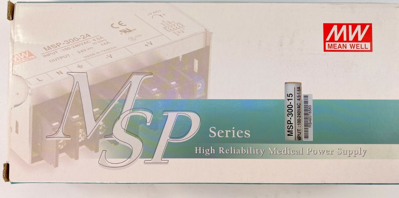 Mean Well MSP-300-15 Switching Power Supplies 330W 15V 22A Medical PS W/PFC