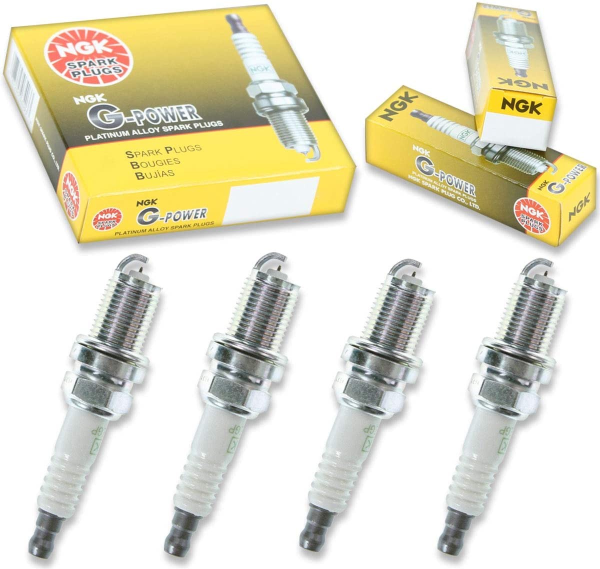 NGK  "PLATINUM" Spark Plugs Set of 4 for 1997-2016 Audi A4 1.8T 2.0T TURBO
