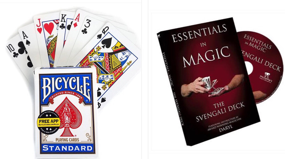 Svengali Deck Blue Back Bicycle plus Essentials in Magic Svengali Deck - DVD