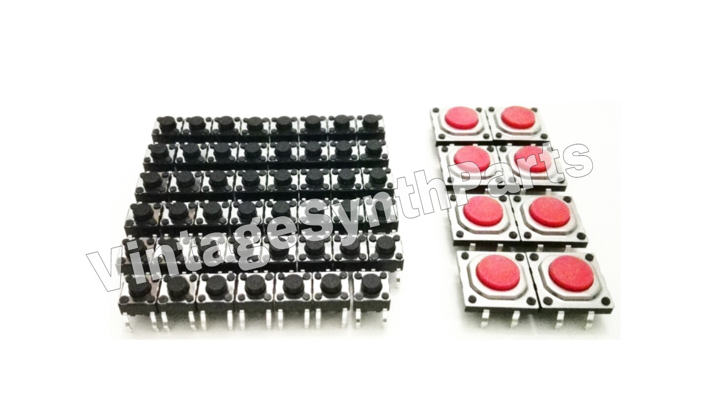 AKAI MPC-2500 - Full set of 55 Panel Switches - NEW Microswitch Sampler Mpc2500