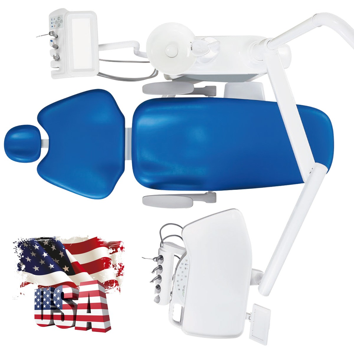 Dental Chair Unit Computer Controlled DC Motor /Dental Delivery Unit System Cart