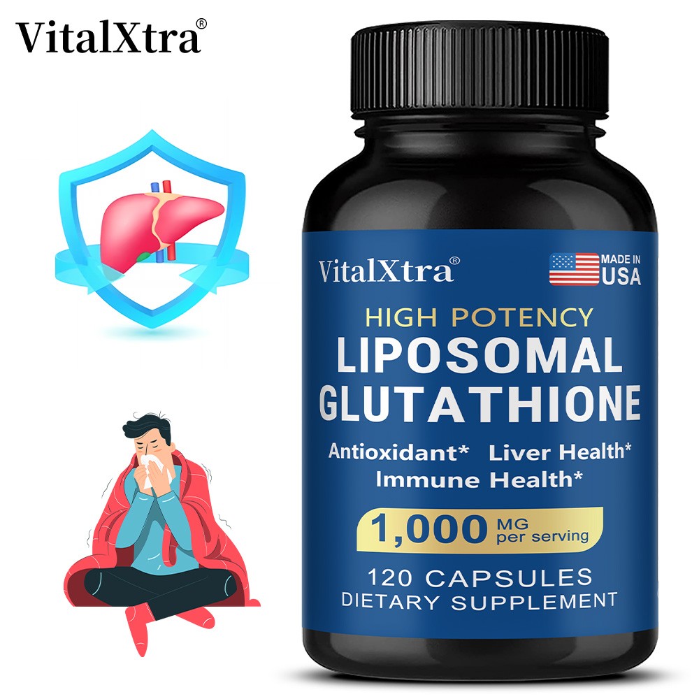 Liposomal Glutathione 900mg Support Antioxidant Liver Health 120 Capsules