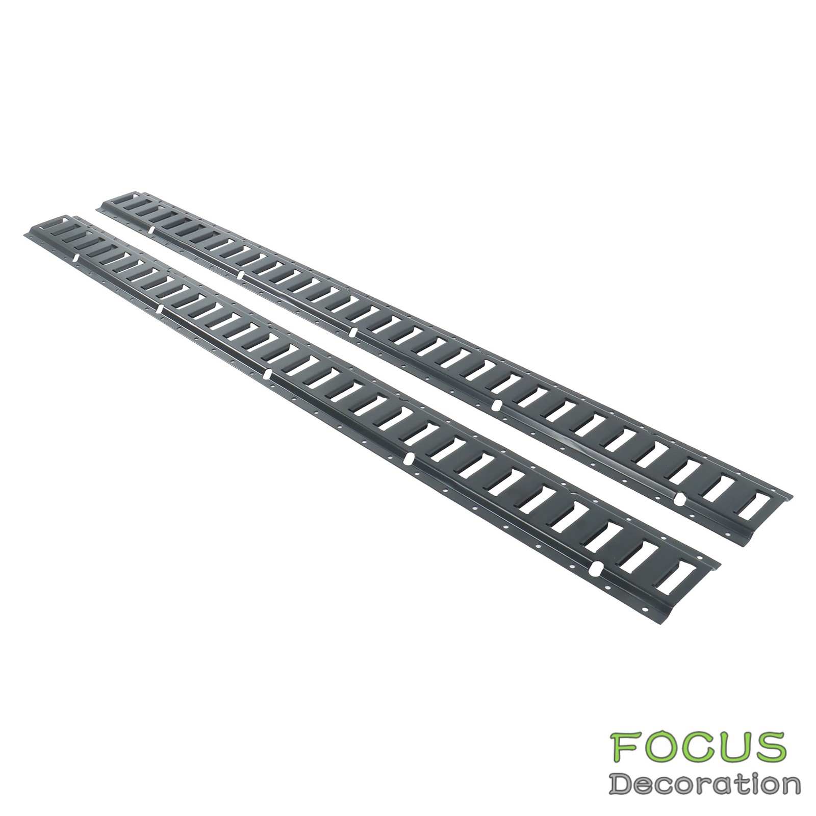 2 Pack Multi Purpose Durable 5' E-Track Tie Down Rail Secure Cargo For ATV Truck