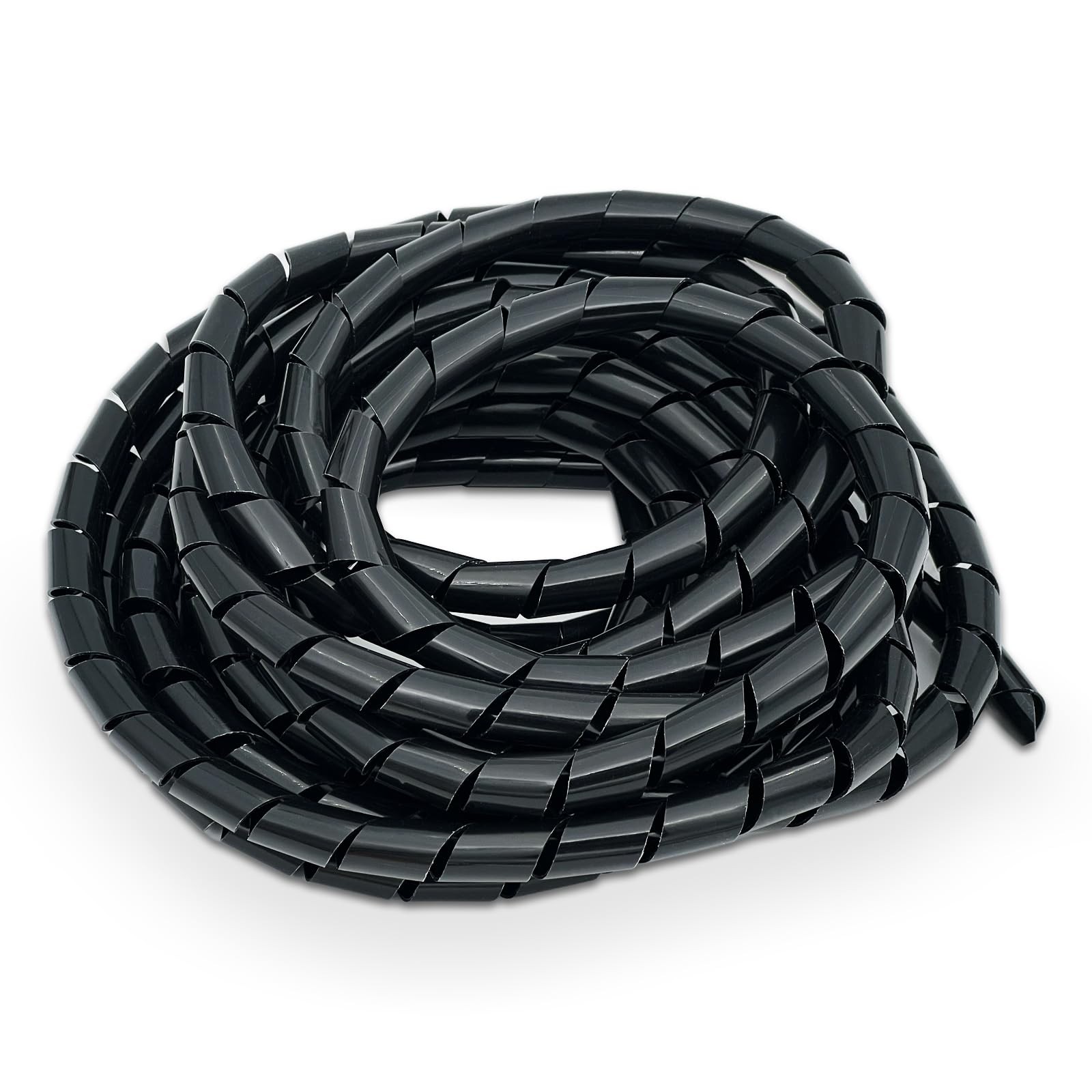 Spiral Cable Wrap – 20 Ft Durable PE Cord Sleeve for Computer, TV, and Electr...