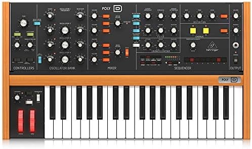Behringer AnalogSynthesizer Workstation Keyboard 4-Voice Paraphonic POLY D Music
