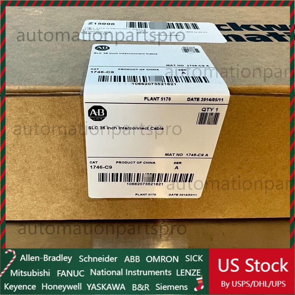 Free Tax 1746-C9 AB SLC 36 Inch Interconnect Cable New Sealed Fast Shipping