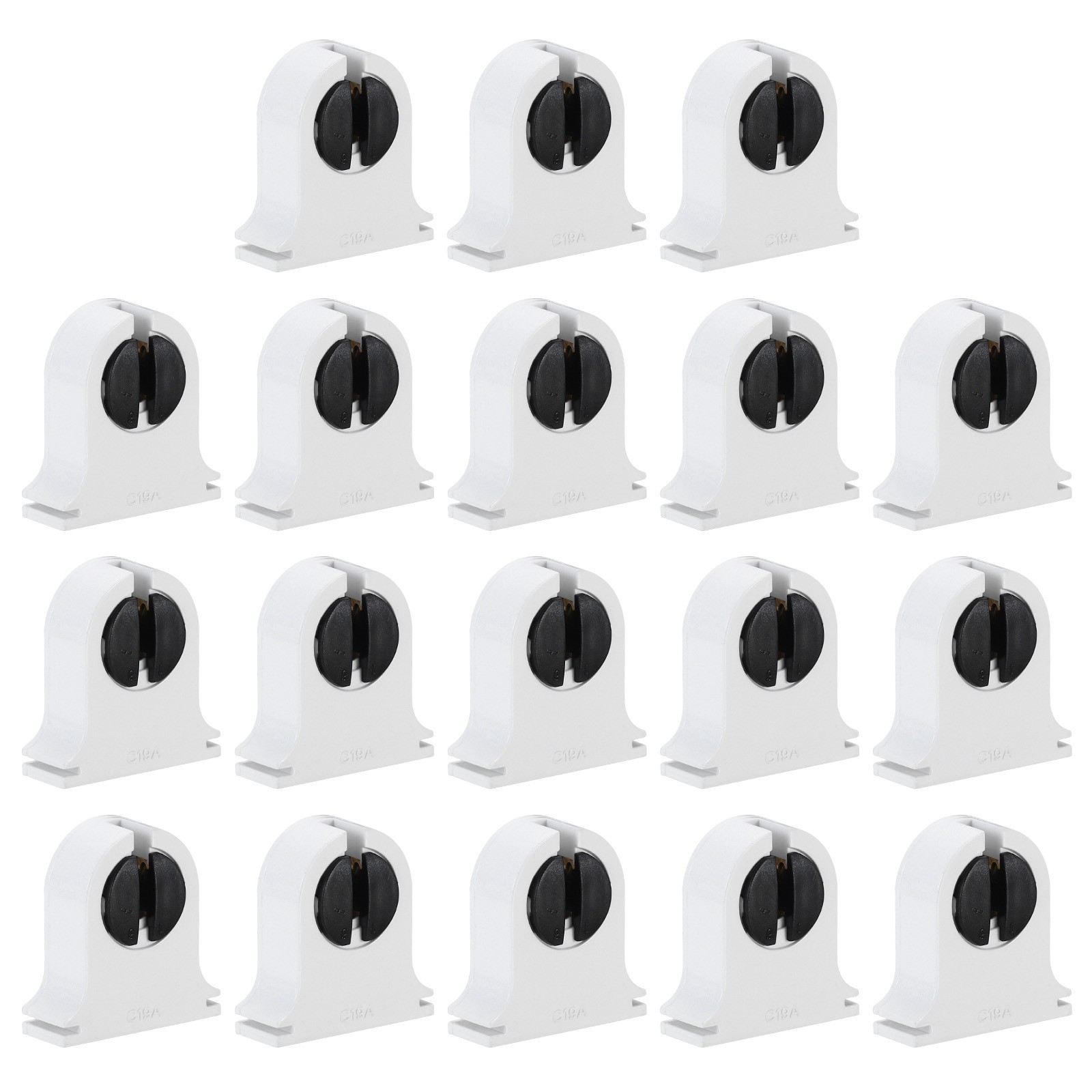 T5 Fluorescent Light Holder 18pcs G5 Base LED Tube Light Socket 250V 32x30x11mm
