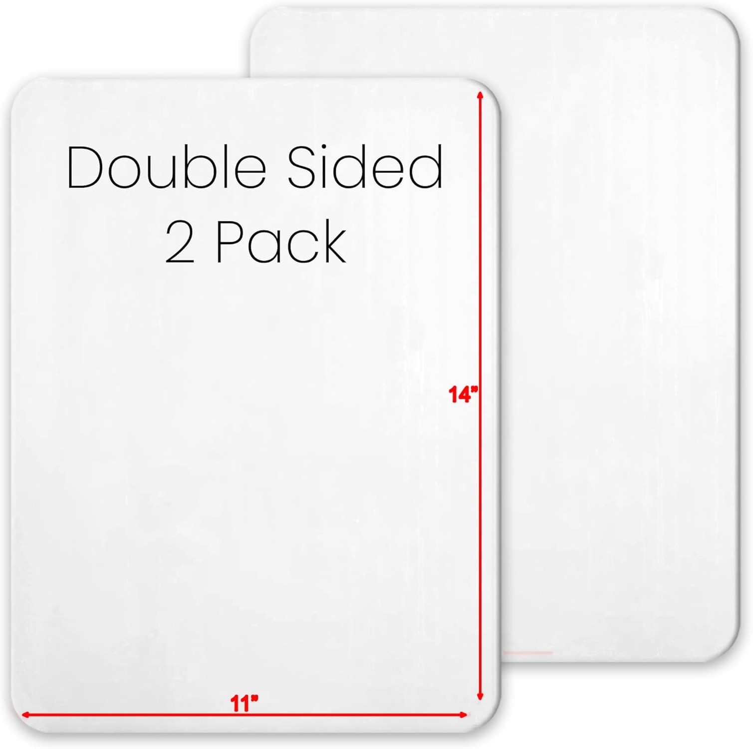 Small White Board, 11 x 14 Dry Erase Board, 2 Small White Boards Dry Erase, D...