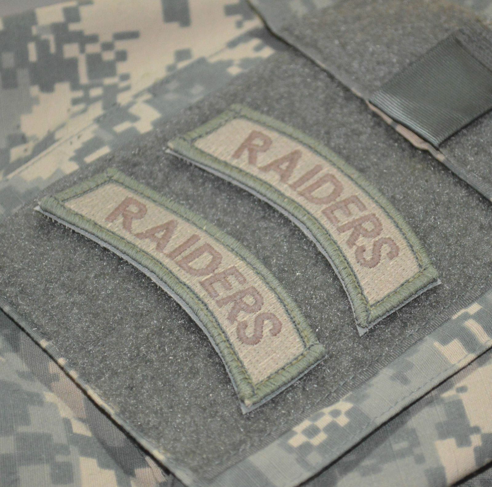 KANDAHAR POLO CLUB ELITE WARRIORS FORCE RECON SUBDUED velkrö TAB: RAIDERS X 2