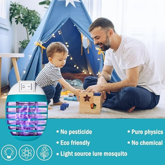 6 Pack Plug in Bug Zapper Indoor Flying Insect Trap, Electronic Mosquitor