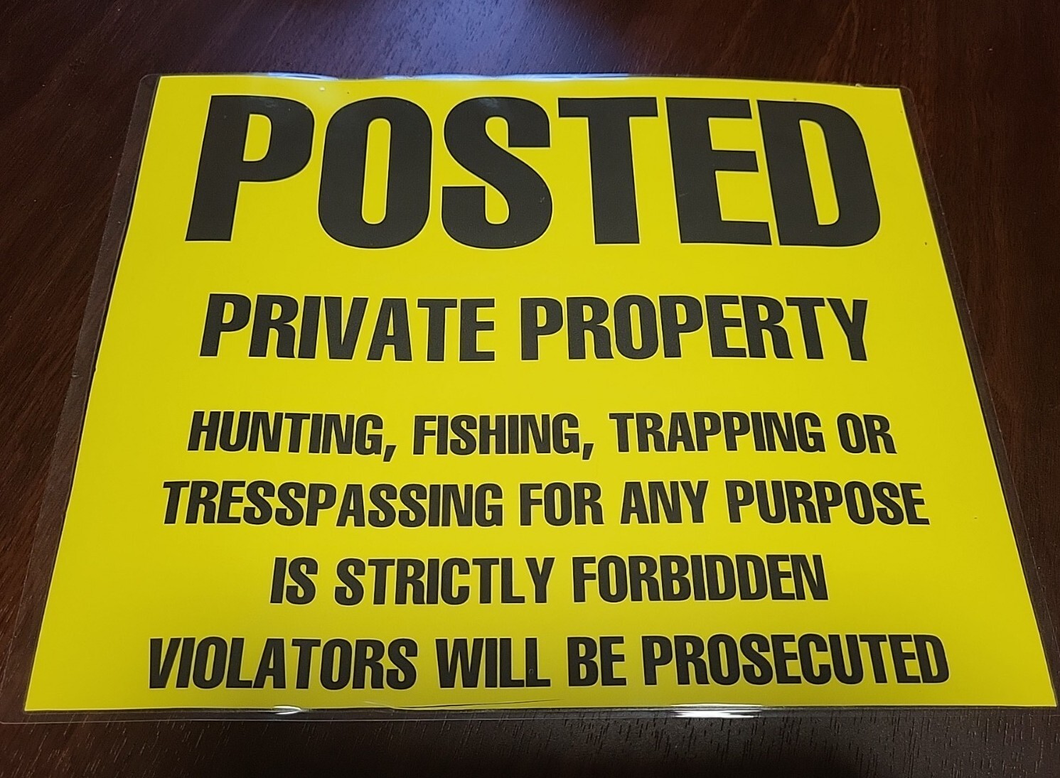 10 Pack 4mil 💥LAMINATED💥 Posted Private Property No Trespassing Signs Durable