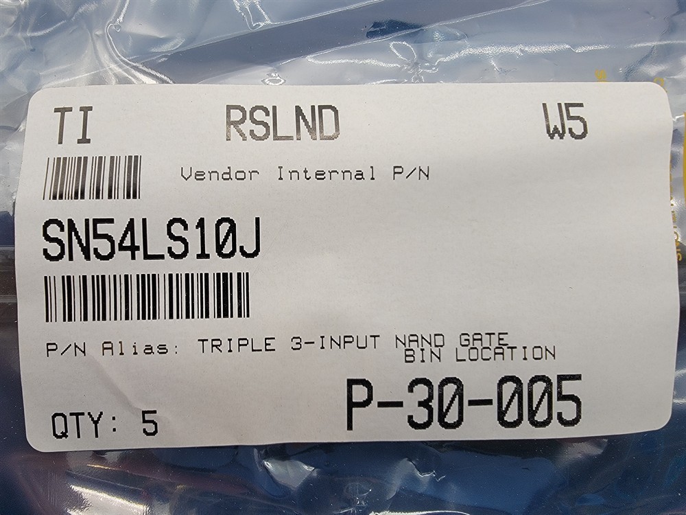 New (5pcs) SN54LS10J TEXAS INSTRUMENTS IC Logic
