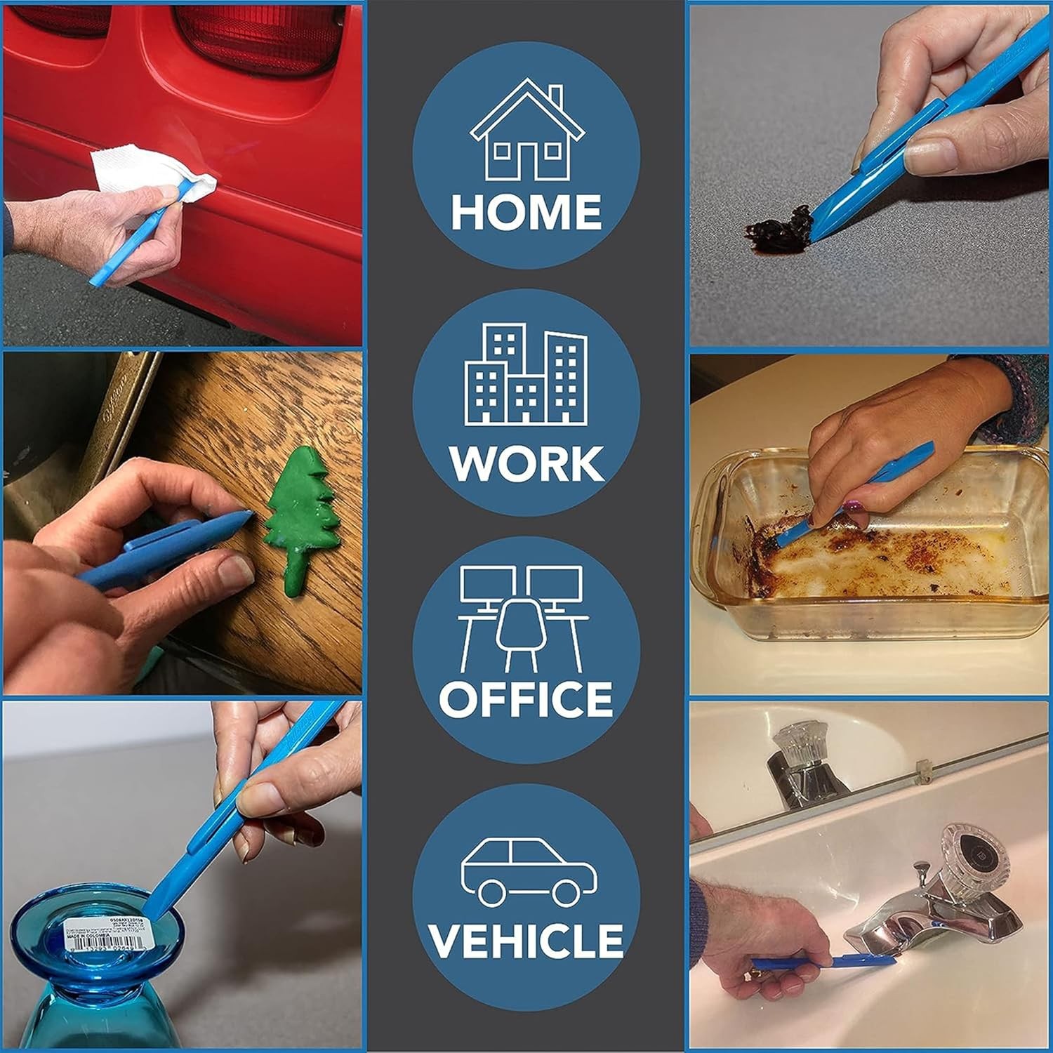 Scrigit Scraper No-Scratch Plastic Scraper Tool, 2 Pack - The Handy Multi-Use Sc