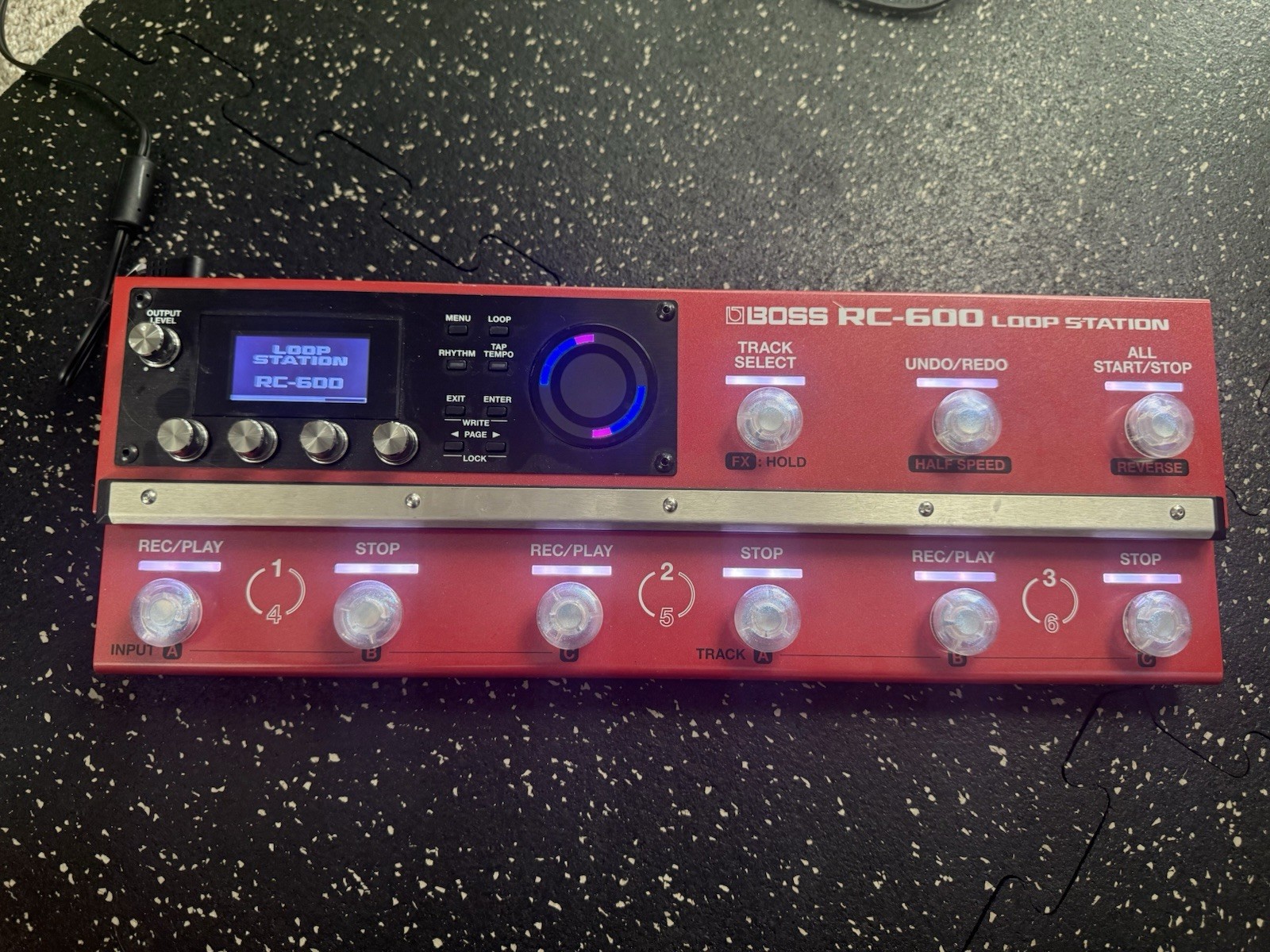 Boss RC-600 Loop Station Guitar Looper Pedal W/ Power Supply & Manual Tested