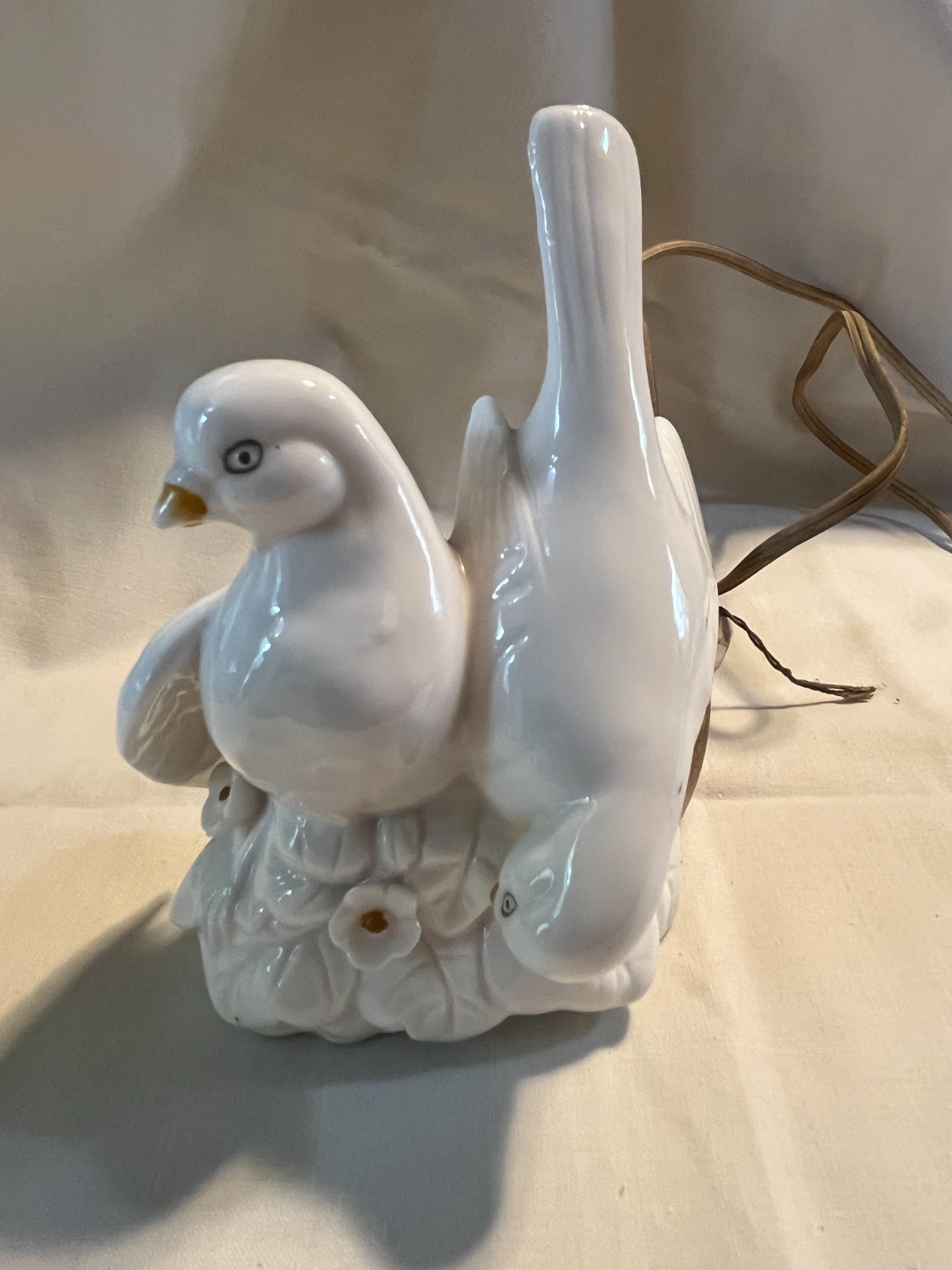Mid Century I W Rice White Dove Night Light Perfume Lamp Japan