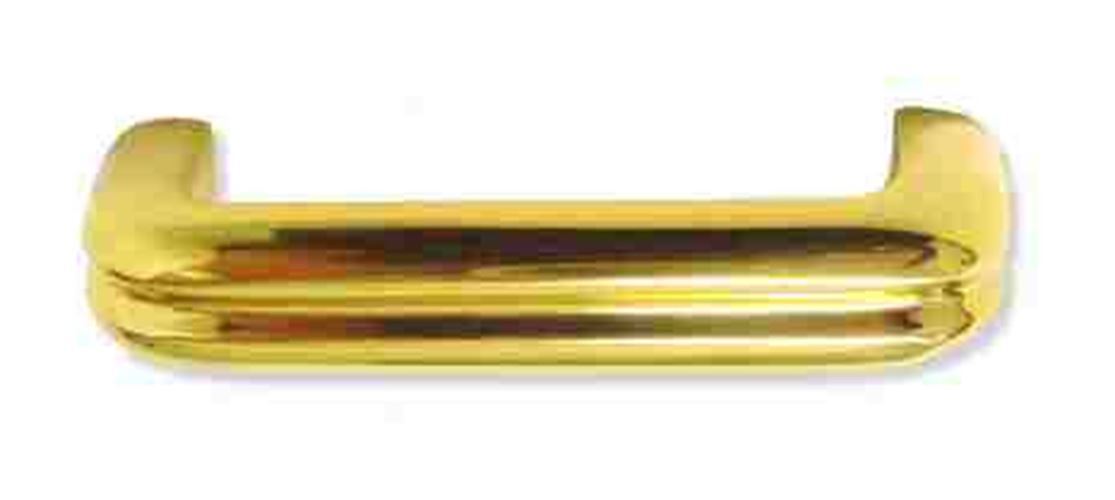 3" Heavy Solid Pull Polished Brass