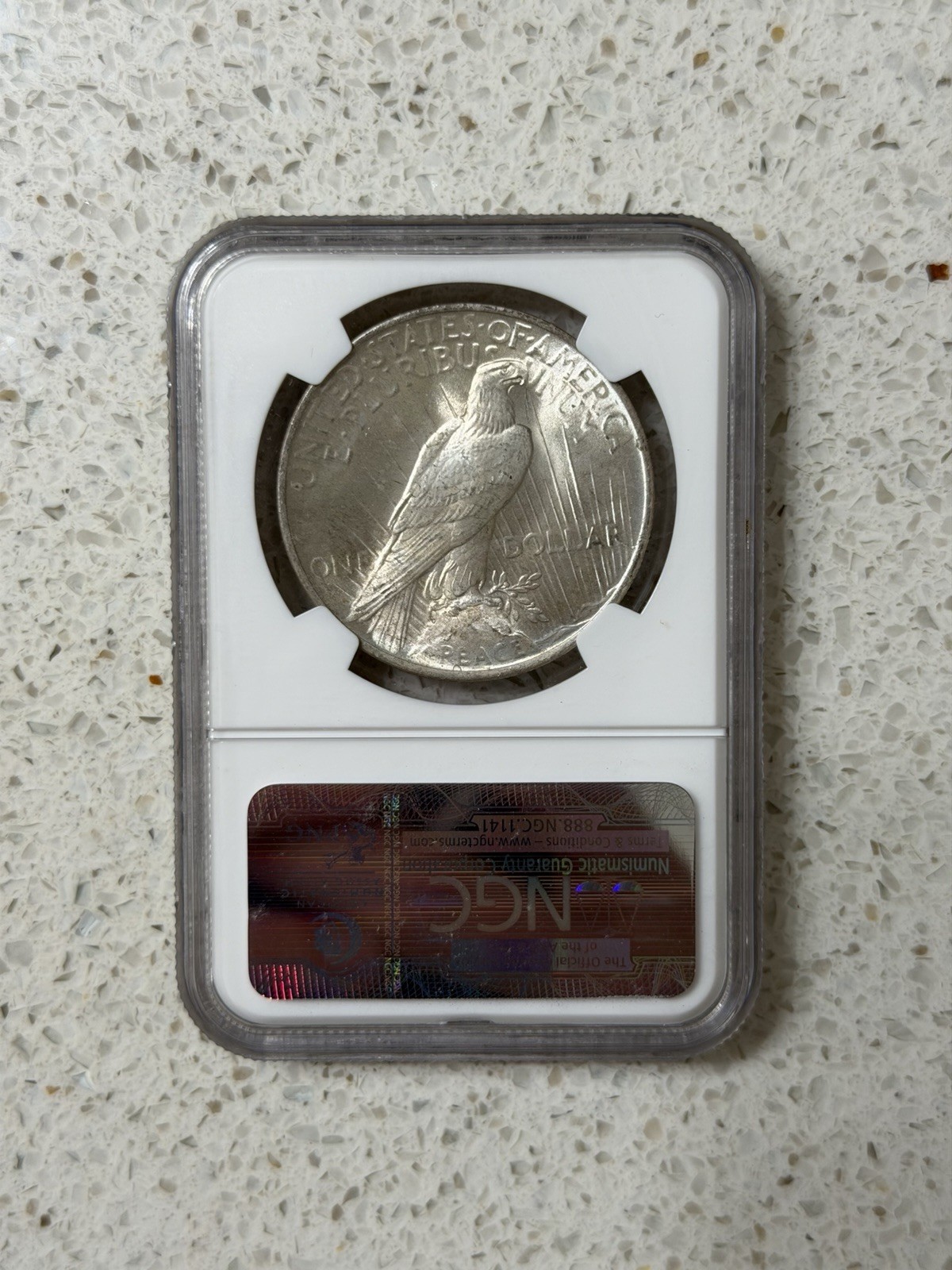 1922 Silver Peace Dollar $1 NGC MS65