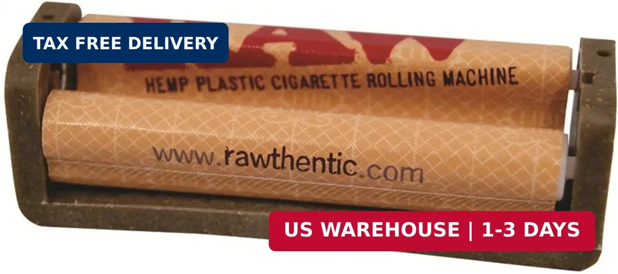 RAW 79 mm 1 1/4 Hemp Plastic Cigarette Rolling Machine