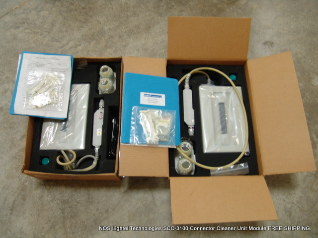 NOS Lightel Technologies SCC-3100 Connector Cleaner Unit Module FREE SHIPPING