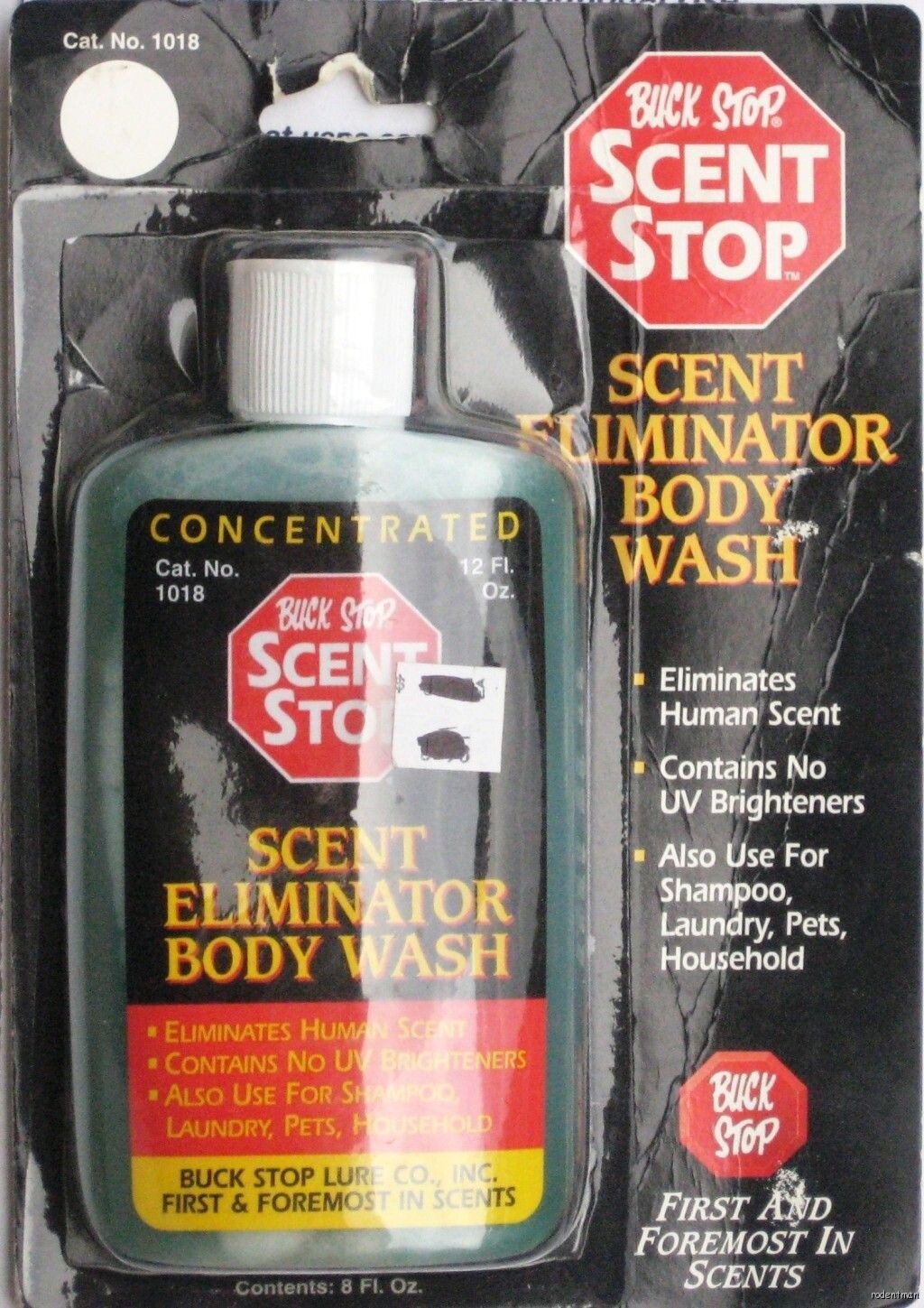 Scent Stop Scent eliminator Body Wash,Concentrate 8oz,Deer Buck Stop 1018.  L174