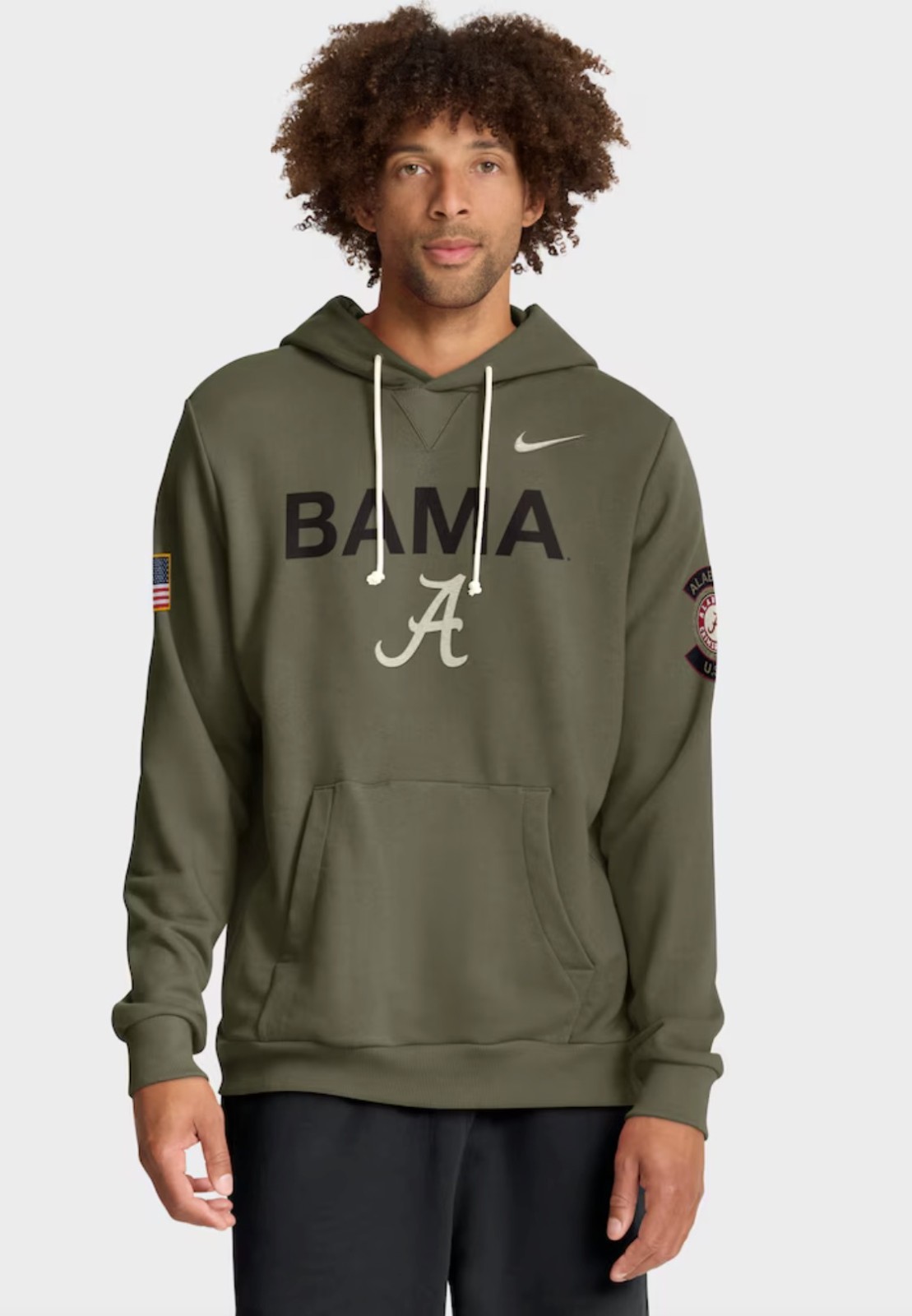 ALABAMA CRIMSON TIDE NIKE 2025 Military Appreciation Dri-FIT Hoodie Mens XL
