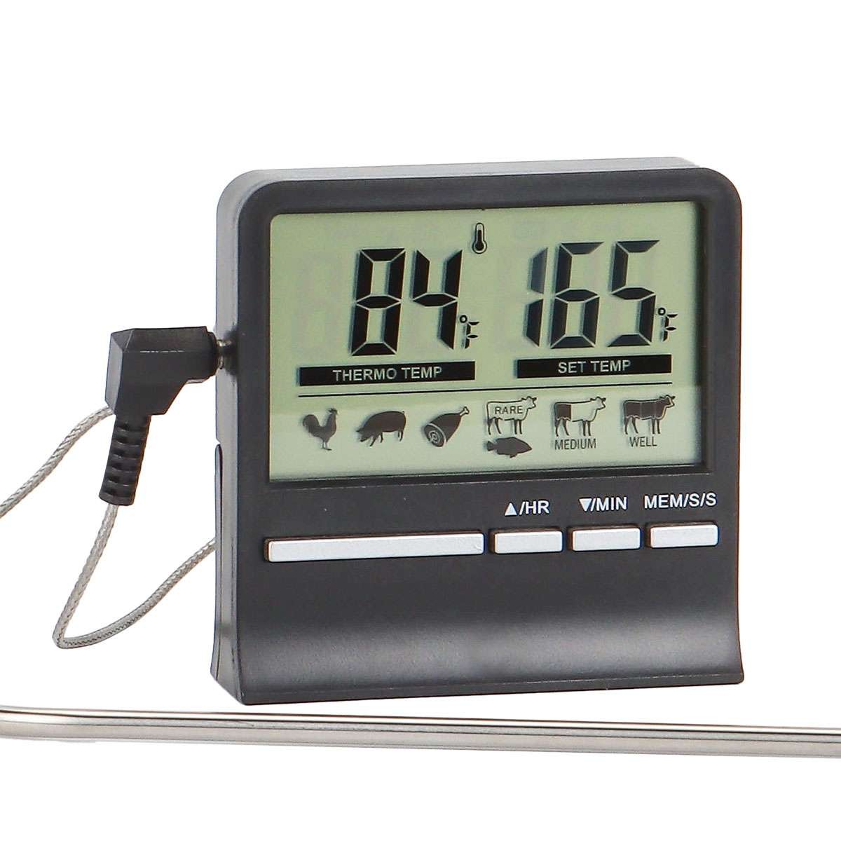 Instant Read Digital Meat Thermometer BBQ Grill Smoker For Kitchen Food Cooking