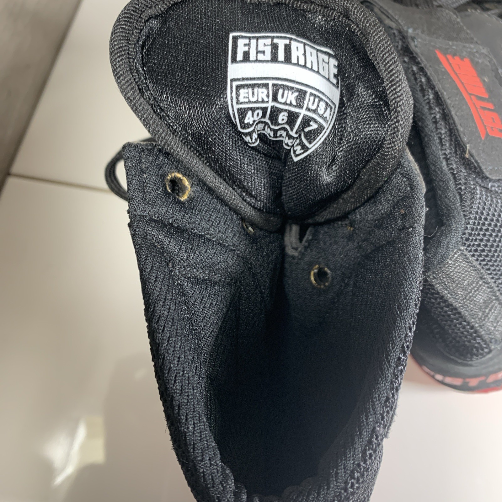 Fist Rage Boxing Shoes Sneakers Training Hand Made MMA Size 7 EUC
