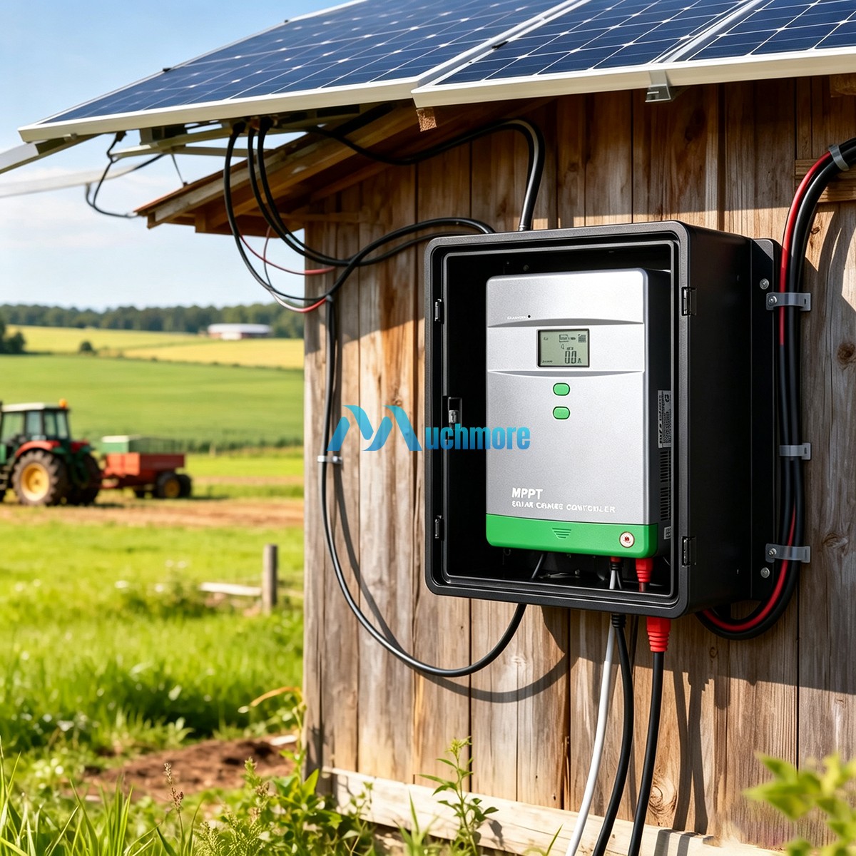 MPPT 100A Solar Charge Controller 12V/24V/36V/48V Auto PV 150V MAX 5200W LCD