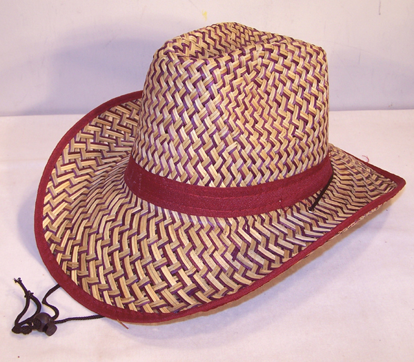 NEW MAROON ZIG ZAG COWBOY HAT western wear new hats mens womens wear unisex cap