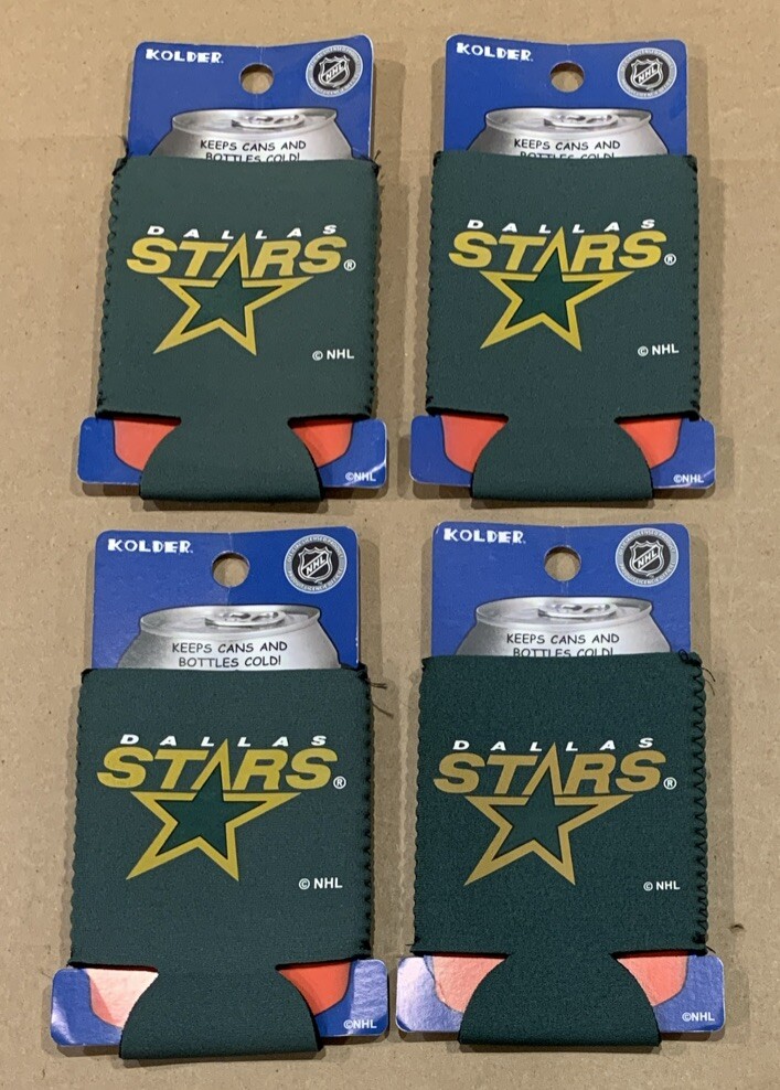 4 Pack!!! NHL Dallas Stars Can Cooler Koozie Coozie