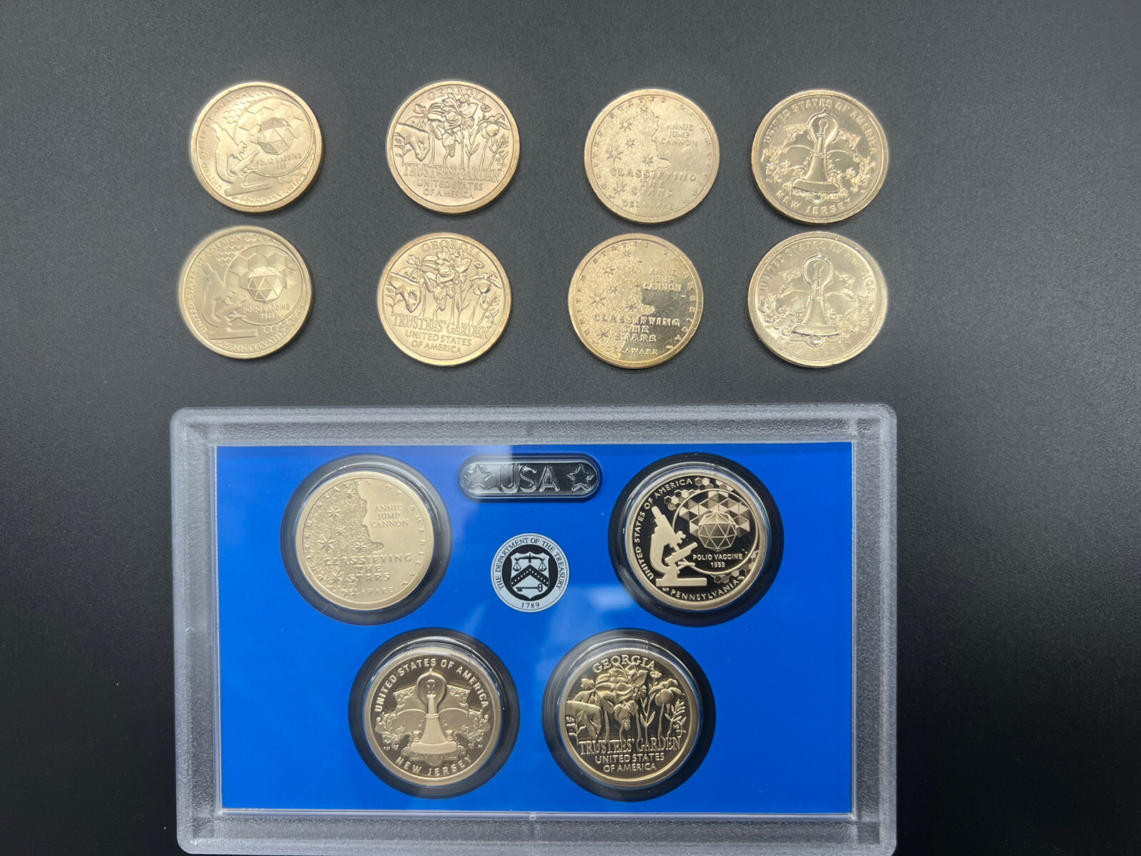 Complete 2019 PDS American Innovation Dollar 12 Coin Set - Uncirculated