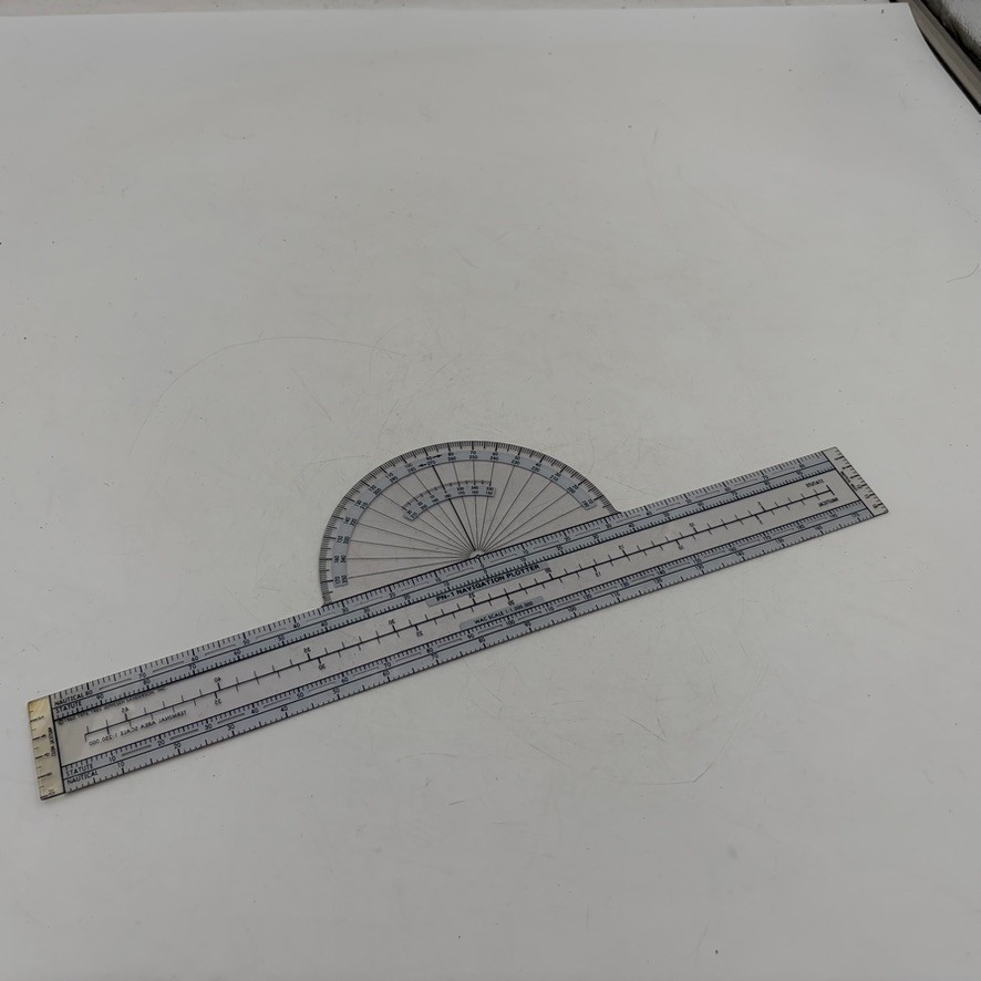 Vintage Jeppesen PN-1 Flight Navigation Plotter
