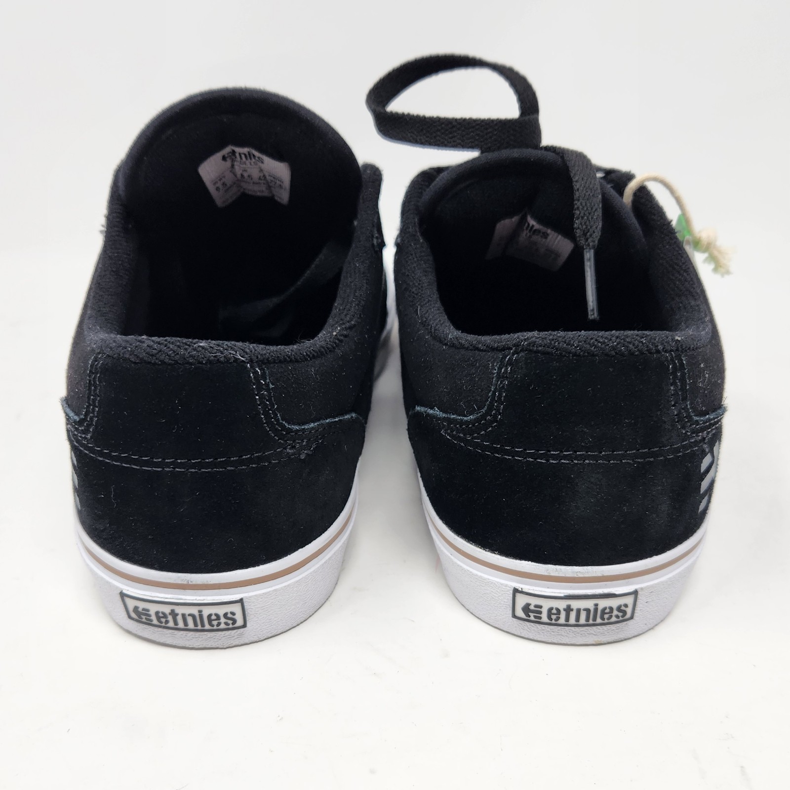 Etnies Men's 9.5 Barge LS Skate Shoe Black & White 4101000351-001