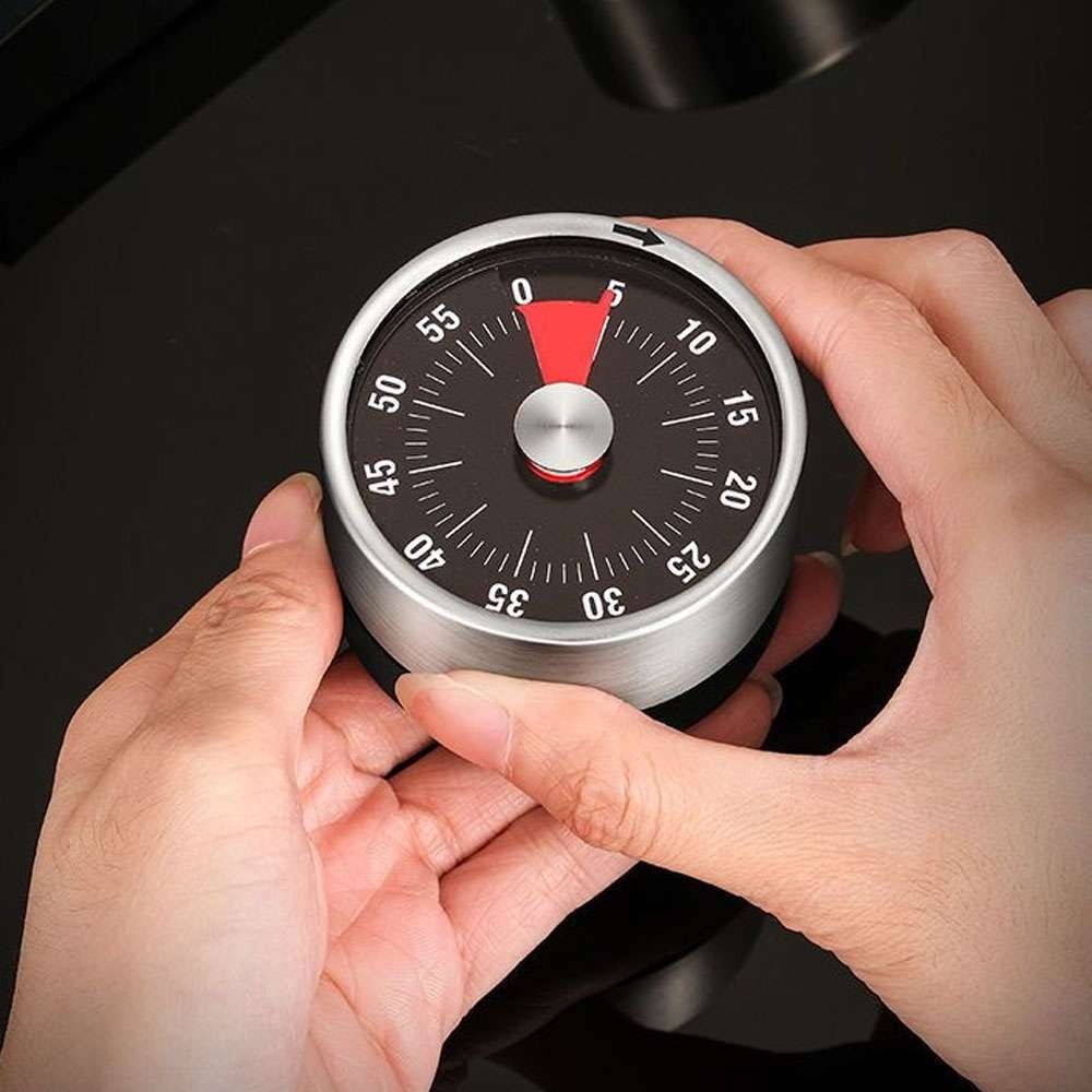 Magnetic Mechanical Kitchen Timer 60 Minute Wind Up Countdown Timer Loud Alarm