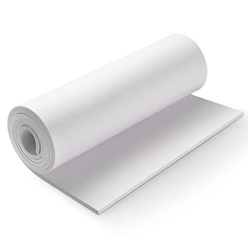 White EVA Foam Sheet Roll 6mm Thick 49x13.9 Inch for Cosplay Costume Crafts