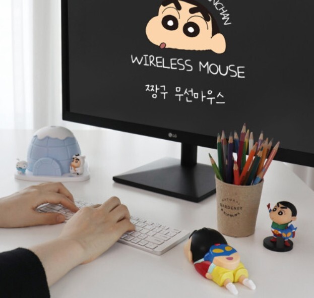 CRAYON SHINCHAN genuine Figure Wireless Mouse-BulK Package