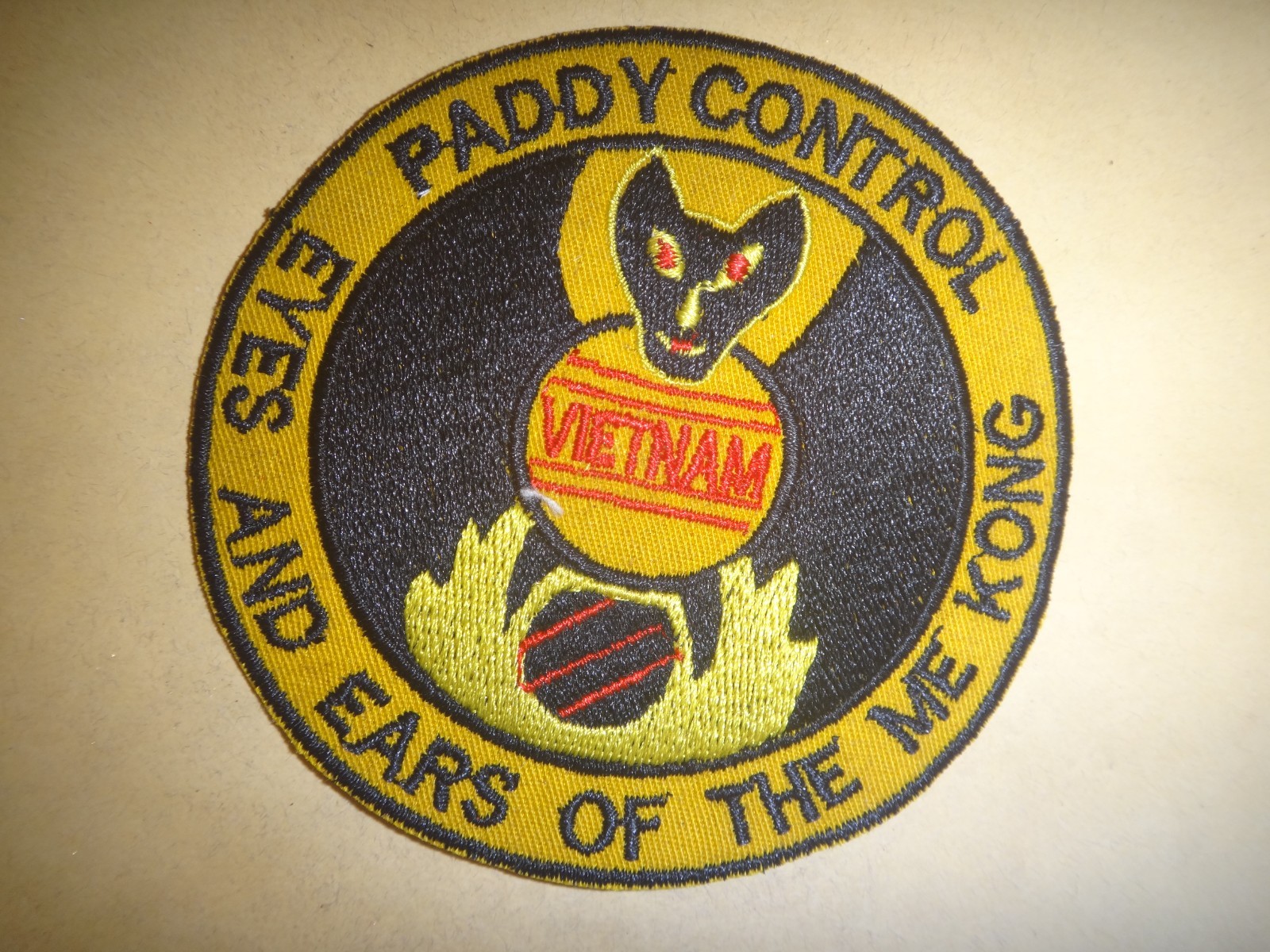 US 619th Tactical Control Squadron Detachment 3 PADDY CONTROL Vietnam War Patch