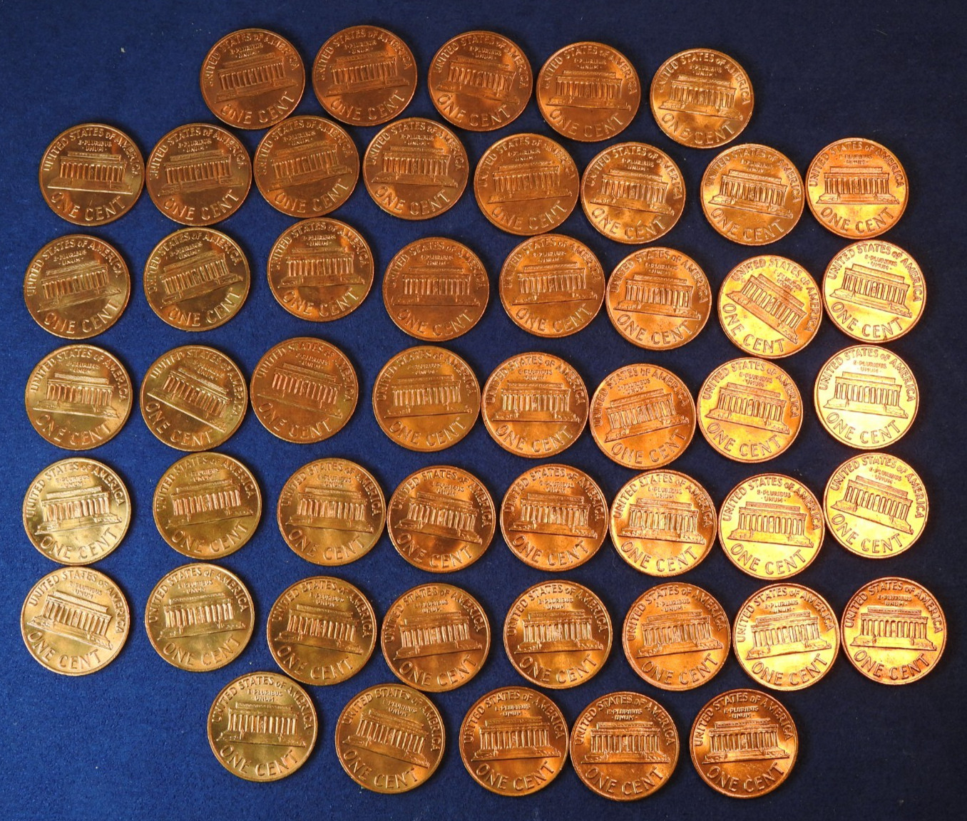 1972 Lincoln Cent Roll UNC