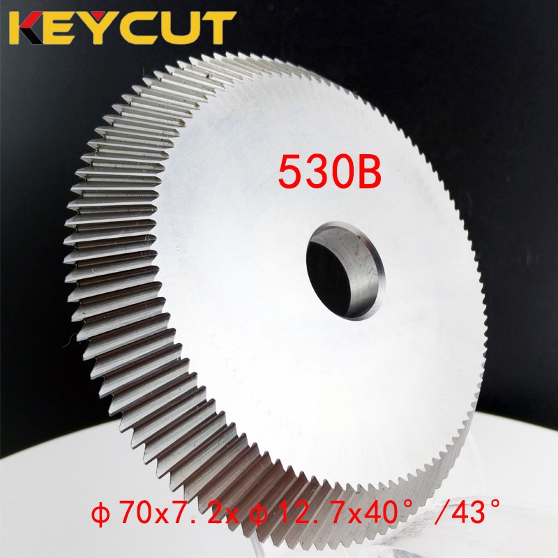 530B Cutter 70x7.2x12.7x40°43° Fits EAST OF WU Key Cutting Machine