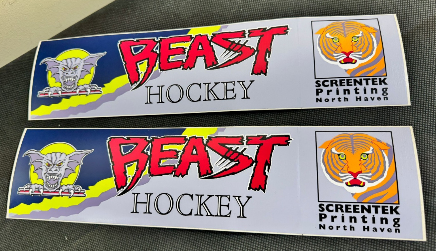 2 Beast of New Haven Sticker Vintage AHL 90s Defunct Official Hockey Original