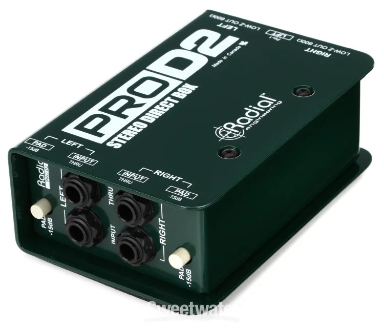 Radial ProD2 2-channel Passive Instrument Direct Box