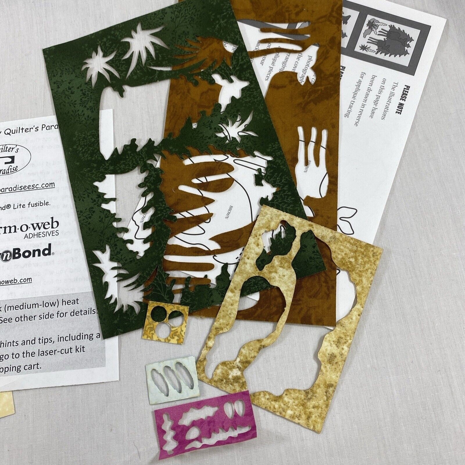 Jeri Kelly Deer Trio Pattern Quilting