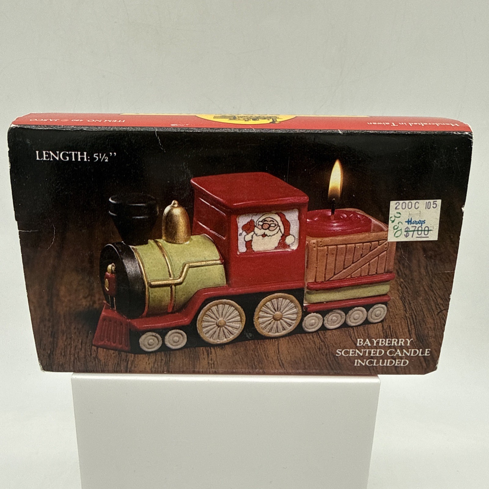 Jasco Santa's SCENTsational Machine Train Candle Holder Bayberry Scented -- NEW
