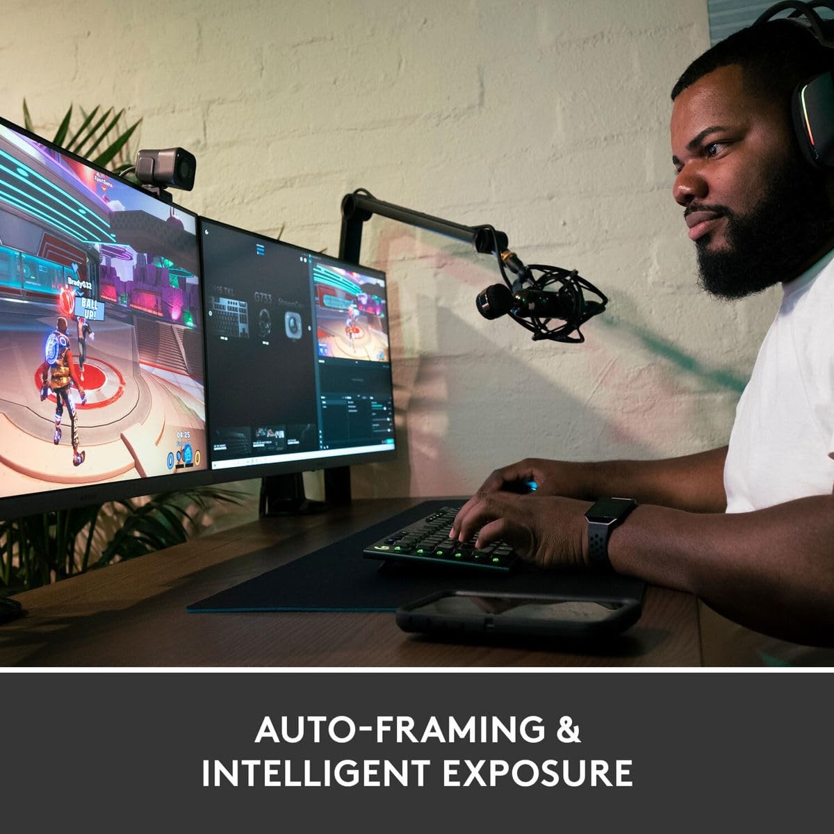 Logitech StreamCam Plus Full HD 1080p USB C Webcam Graphite