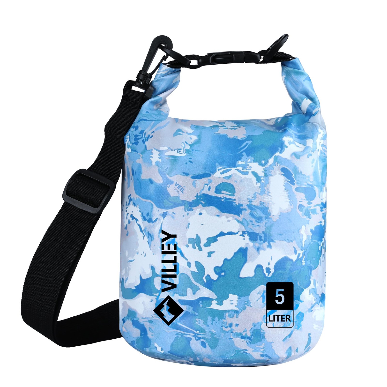 VILLEY Dry Bag Waterproof 5L Roll Top Sack Keeps Gear Dry Lightweight Dry Sac...