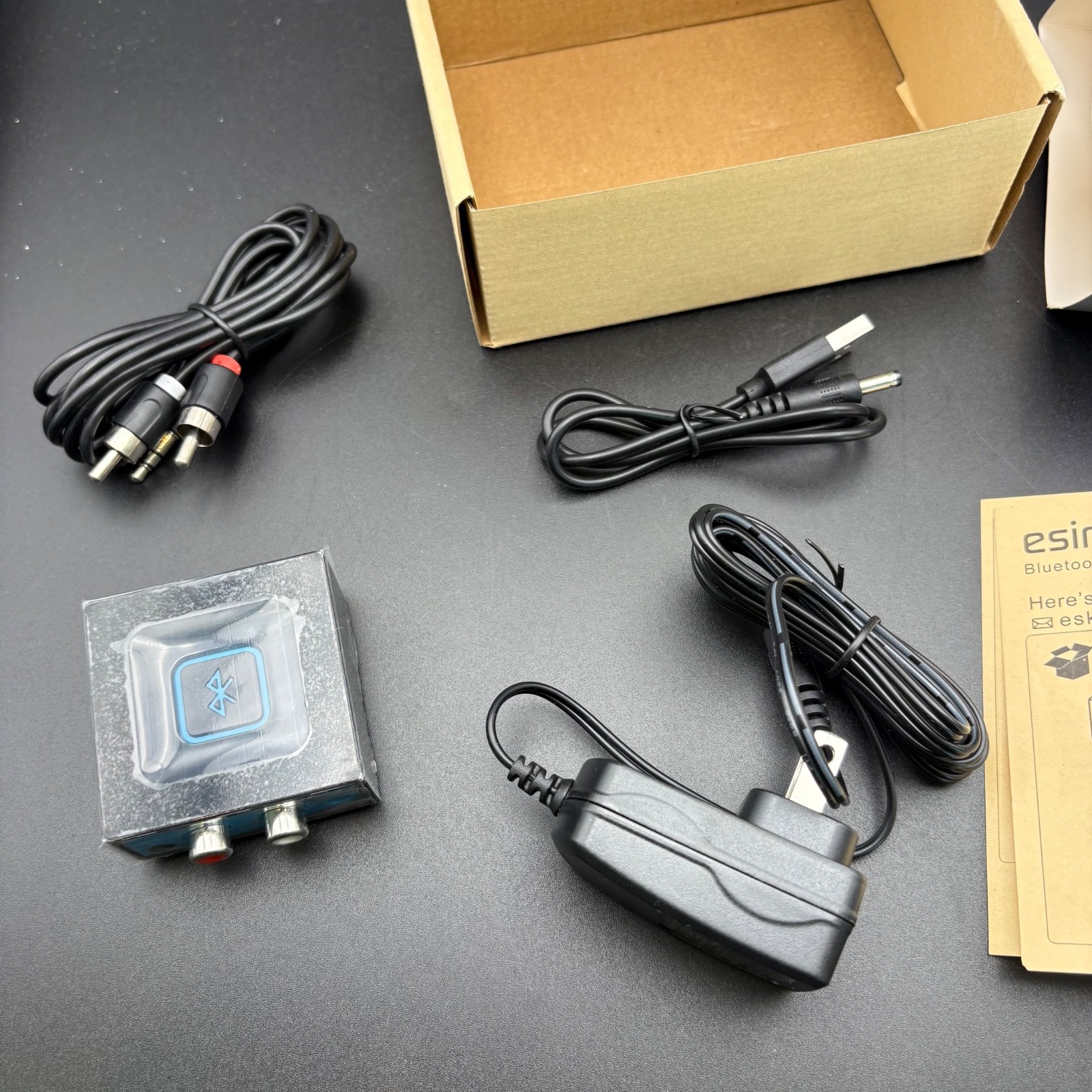 Bluetooth Audio Adapter for Music Streaming Sound System, Esinkin Wireless Audio