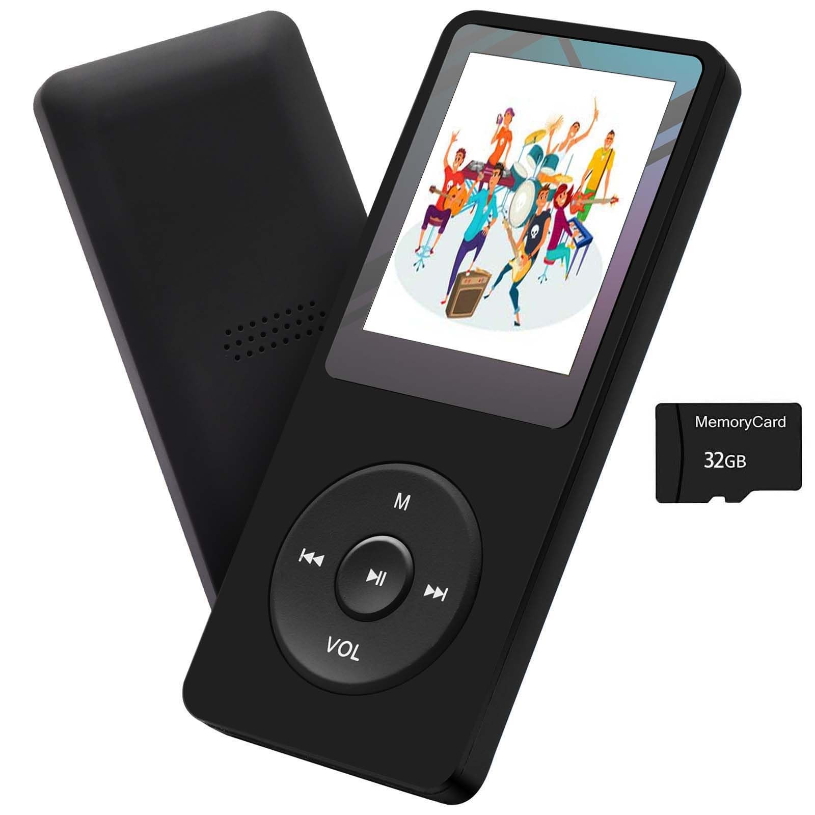 MP3 Player 32GB Music Player Voice Recorder with Speaker Earphone Portable Hi